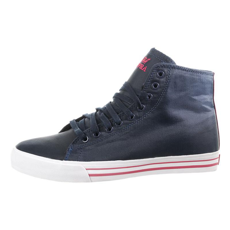 Buty Supra THUNDER HIGH - Sneakersy Wysokie Damskie - Granatowe (SNTP-06543)